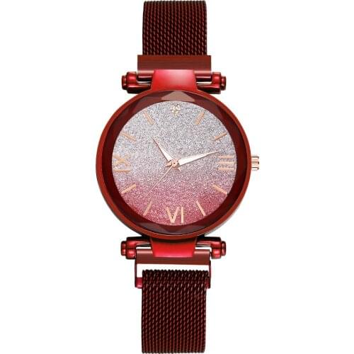 Luxury Womens Watch Magnet Buckle Gradient Starry Roman Classic Business Hot Sale Gift Christmas Watch Reloj Relojes Para Mujer