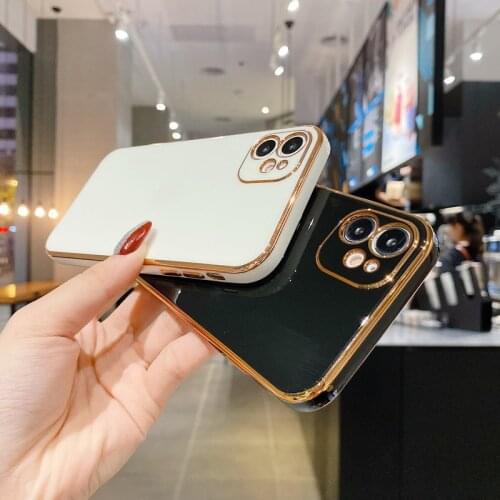 Luxury Plating Silicone Phone Case For iPhone 12 11 Pro SE XSmax XR X 8 7 Plus Protection Soft Cover