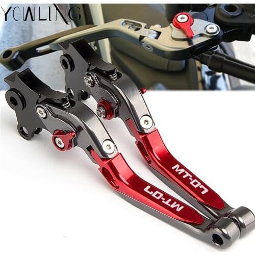 CNC Adjustable Handle Levers Motorcycle Brake Clutch Levers For YAMAHA MT07 MT-07 MT 07 FZ-07 FZ07 2014 2015 2016 2017 2018