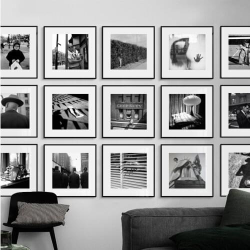 Nordic Poster Street Photography Figure Canvas Painting Black White Wall Art Pictures For Living Room Modern Decorative Prints