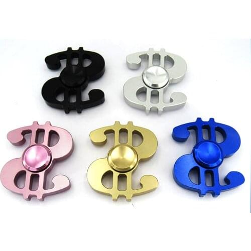 Fidget Spinner Dollar Shape Hand Spinning Toys Stress Reducer for Autism and ADHD Relief Focus Anxiety Stress Gift