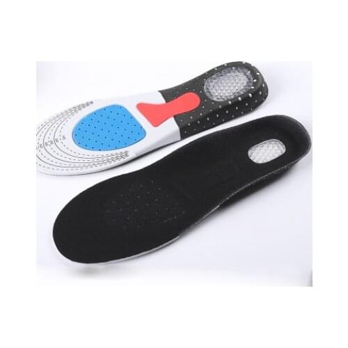 Sports insole breathable shock absorption thickening heel silicone mat Dropshipping