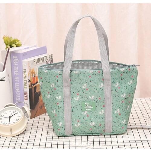 Lunch Bag for Women Kids Foldable Insulated Thermal Cooler Bento Lunch Box Tote Picnic Storage Bag Pouch