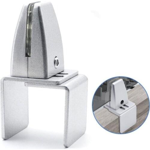 1PC Aluminium Alloy Screen Clip Adjustable Glass Clamps Clapboard Base Fixing Brackets for Office Desktop Home Hardware Fastener