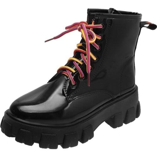 Thick-soled Thick-heeled Boots Womens 2021 Autumn Winter New Black Boots Mid-tube Short Boots Casual and Cool Knight Boots