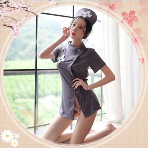 Womens Lingerie with Hat Japanese Style Cosplay Costume Role Play Sets Nurse Female Doctor Uniform Secrets Suits d88