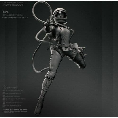 1/24 Resin model kits figure beauty colorless and self-assembled TD-2908