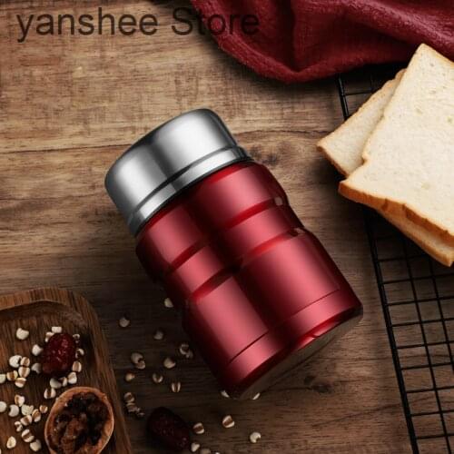 500 / 750ml food Thermos Vacuum soup thermos container cold dish Stainless Steel Thermos Vacuum Bottle
