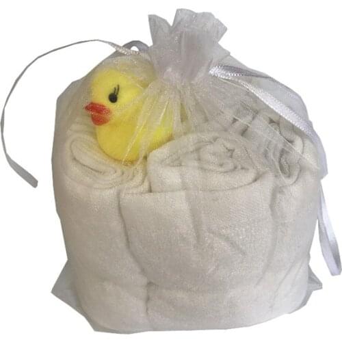 6 Pack/set Organic premium bamboo Baby washcloths 100%bamboo fiber Natural baby towel Size 10"x10" Mesh bag package