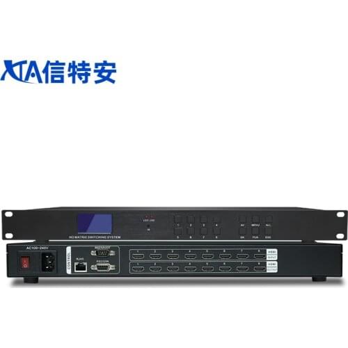 8x8 4K HDMI video Matrix Switcher 3840*2160 8 in 8 out matrix switcher Support 3D EDID& Blu-ray DVD& Video Wall