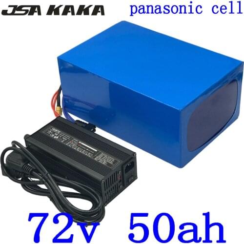 72V Lithium Electric Scooter Battery 72V 2000W 3000W 4000W 5000W Ebike Battery 72V 50AH Electric Bike Battery use panasonic cell