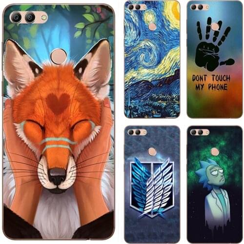 For Huawei Y9 2018 Case Painted Protective Silicone 3D Cat Cover For Huawei Enjoy 8 Plus Case For Huawei Y 9 Y9 2018 FLA-AL00