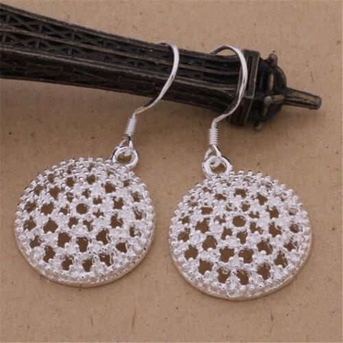 E112 factory direct explosion models silver color jewelry classic personality earrings fashion elegant women sweet style
