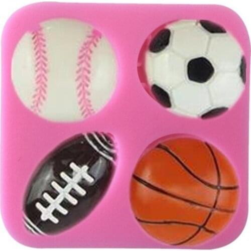 Soccer Basketball Football Tennis Ball Cake Mold Chocolate Mould Fondant Kitchen Baking Cake Tool Cake Decoration Bakeware