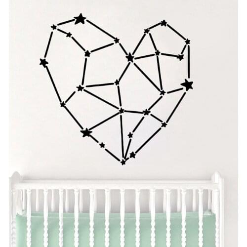 Exquisite heart Wall Stickers Adhesive Wallpaper Vinyl Removable Room Decoration For Kids Rooms Home Decor Decal Mural