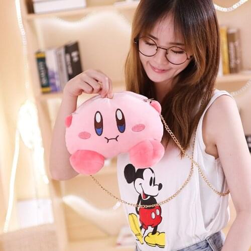 Kawaiis Plush Toy Girl Messenger Bag Pink Game Protagonist Cute Plush Toy For Girls Birthday And Holiday Gifts