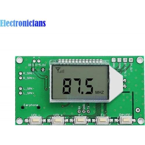 FM Transmitter Module Wireless Microphone Circuit Board 87MHz-108MHz Computer Audio Transmitting DC 3-5V
