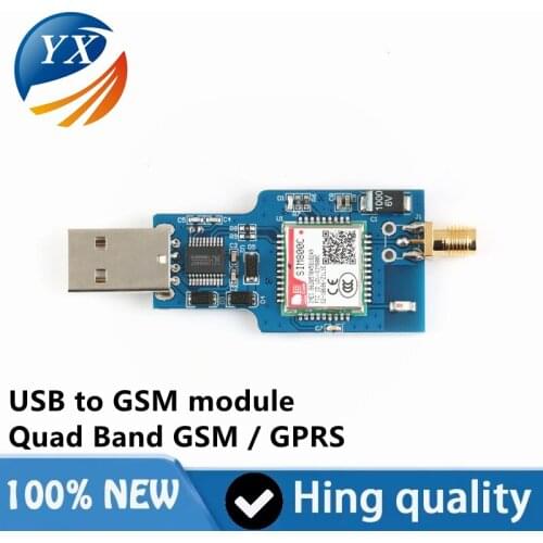 USB to GSM module short message sending and receiving four band GSM / GPRS sim800c with Bluetooth