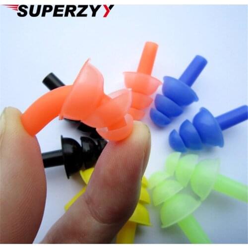 Soft waterproof Silicone Swimming nose clip earplugs set Surf diving swimming pool accessories for adults Sports ear plug water