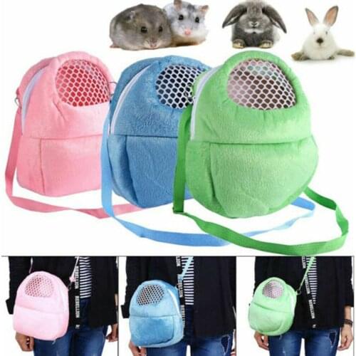 2020 New Hot Fashion Portable Cute Pet Hamster Chinchilla Bags Cages Guinea Pig Pure Color Carry Bag Breathable