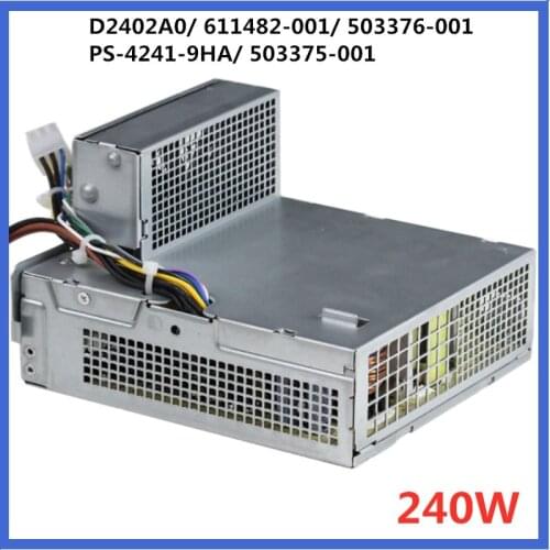 New PSU For HP Compaq 6200 8000 8100 Z200 4000 6000 6005 Power Supply D2402A0 611482-001 503376-001 PS-4241-9HA 503375-001