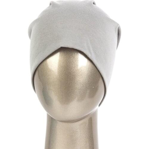 Solid Color Slouchy Beanie For Women Fashion Man Cotton Caps Turban Unisex Skullies Beanies Female Spring Winter Hats Elastic