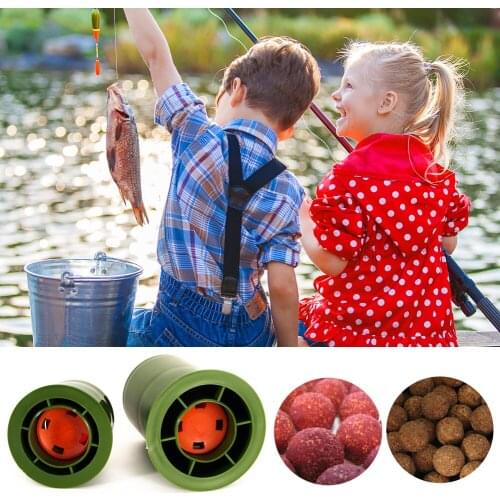 40mm Plastic Carp Fishing Boilies Roller Fishing Lure Bait Round Rolling Maker Compression Resistance Outdoor Fishing