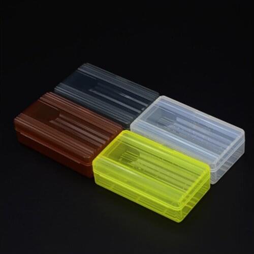 MasterFire 20pcs/lot Plastic 18650 16340 CR123A Battery Holder Storage Box Case 2 Slots Batteries Cover Holder with hook