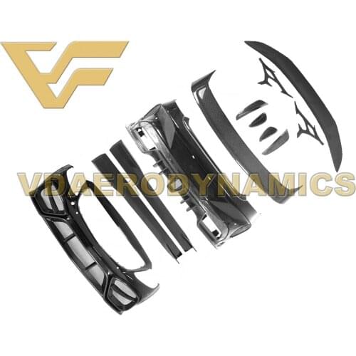 Suitable For 14-18 Benz W205 C160 C180 C200 C250 C300 C350 C450 C63 2Dr VAD-V Wide Full Body Kit Front Rear Bumper Fender Side