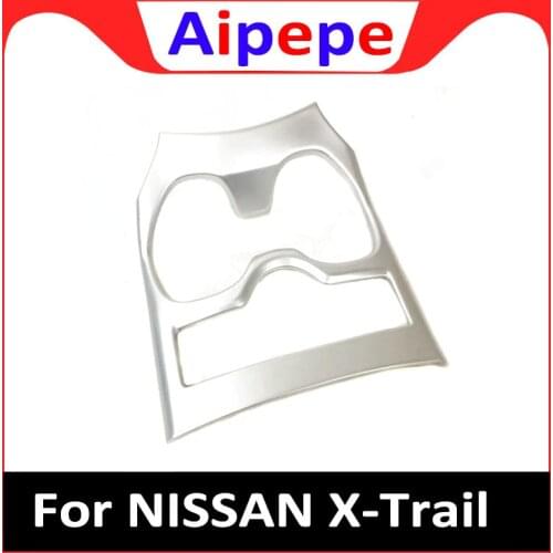 ABS Water Cup Holder Drink Cup Frame Trim Cover Sticker Styling for Nissan X-trail T32 X trail Rogue 2014 to 2016 2017 2018 2019