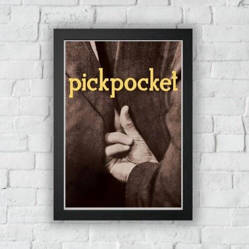 Pickpocket (1959) Poster French film directed by Robert Bresson Decor Art Martin LaSalle Gift