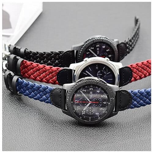 22mm Genuine Watch Leather Band For Huawei Watch 2Pro Wrist Strap For Samsung Gear S3 Huami Watch High Quality Watch Bracelet