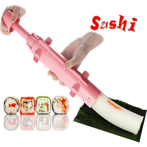 Sushi Maker Roller Rice Mold Bazooka Vegetable Meat Rolling Tool DIY Making Machine Kitchen Gadgets comida japonesa Sushi Tools