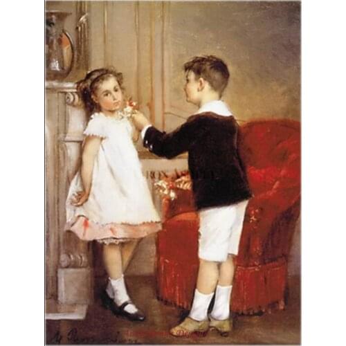 Needlework for embroidery DIY DMC High Quality - Counted Cross Stitch Kits 14 ct Oil painting - Her First Bouquet