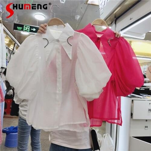 Shumeng White Blouses