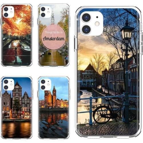 Travelling-Amsterdam-The-Netherlands Silicone Case For Xiaomi mi Redmi Note 3 4 4X 5 6 7 8 8t 9 9s 9t 10 pro lite