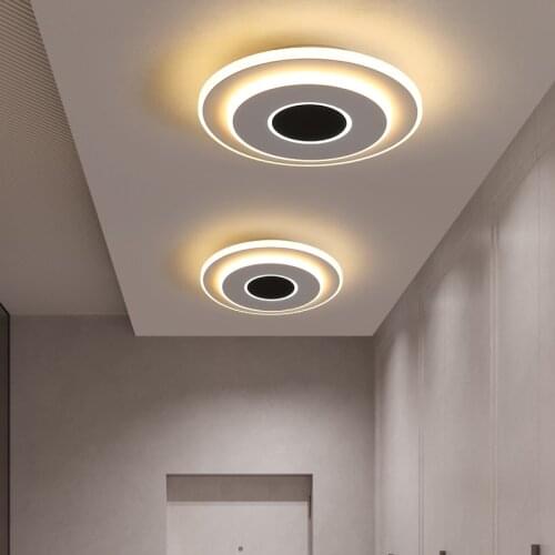 Modern Minimalist Led Aisle Corridor Light Round Square Living Room Bedroom Study Balcony Home Indoor Lighting Decoration Lamps