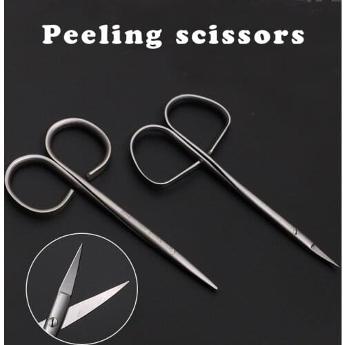 Zhonghe Tiangong twist handle scissors plastic surgery eye comprehensive scissors eye peeling blunt cut eyebrow open eye corner