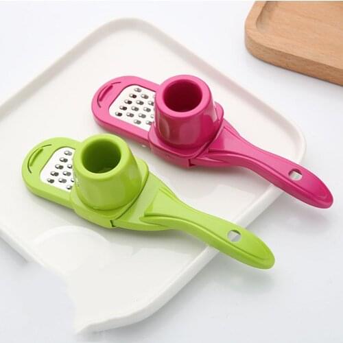 1Pcs Candy Color Kitchen Accessories Plastic Ginger Garlic Grinding Tool Magic Silicone Peeler Slicer Cutter Grater Planer