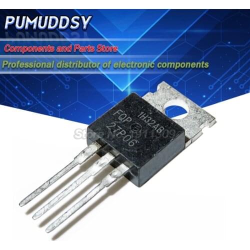 10PCS FQP27P06 TO220 27P06 TO-220 60V 27A