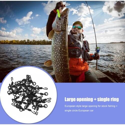 20pcs European Library Fishing Big Opening Single Circle European CARP Fishing Group 8 Word Ring Connector Accessories