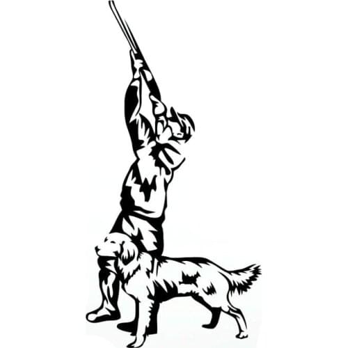 8.3CM*16.3CM Hunter Hunting Decor Dog Nature Car Sticker Vinyl Decals S9-0086