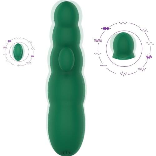 AICOOZ Female Clitoris Vaginal Orgasm Stimulation Caterpillar Vibration Medical Silicone Vibrating Wand Body Massage Sex Toys