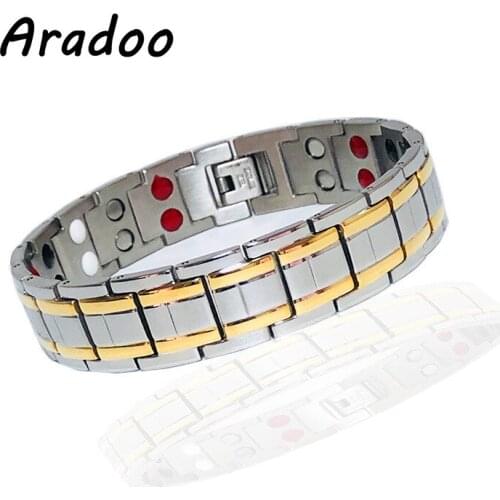 Stainless Steel Bracelet Titanium Steel Jewelry Germanium Magnet Energy Bracelet Fashion Jewelry Holiday gift