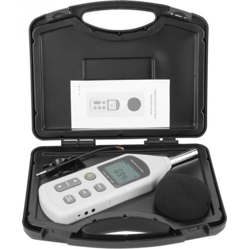 1 Set Digital LCD Noise Meter Handy Mini Sound Level Meter Noise Measuring Instrument GM1357 Sound Tester 30dBa~130dBA