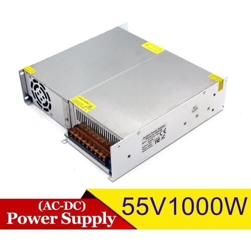 Electronic Driver Transformers Ac 220V 110V to Dc 55V 18.2A 1000W Constant Voltage Power Supply Transformers for CNC Stepper
