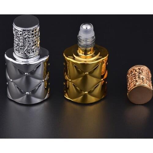 10ml Refillable Roller Ball for Essential Oils UV Glass Perfume Bottle Empty Cosmetic Container Roll-on Bottle With Package