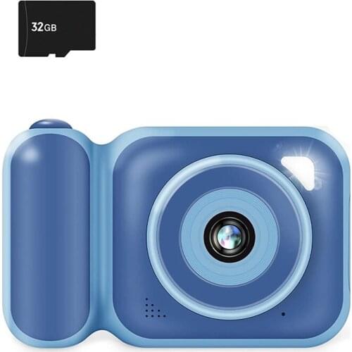 Creative Childrens Portable Video Camera Hd Digital Camera Toy Sports Small Slr Mini 2.0 Inch Camera with 32Gb Sd Card