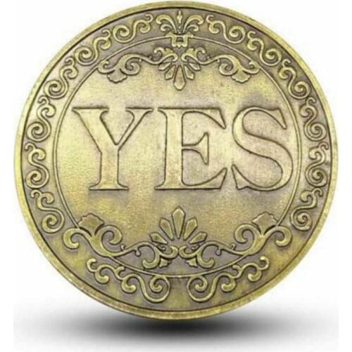 Creative Alloy Coin Collectible Great Gift Yes or No Decision Coin Art Collection YES NO Letter Commemorative Coin