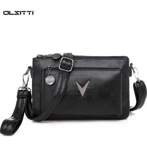 OLSITTI Cute Solid Color Small PU Leather Shoulder Bags for Women 2021 Summer Simple Handbags Purses Female Travel Totes